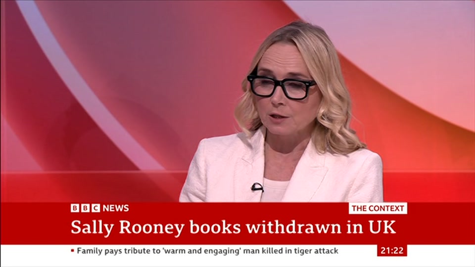 Still from BBC News at 22:00