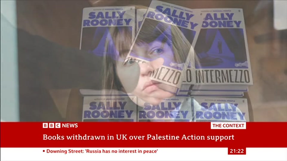 Broadcast still at 22m 30s. BBC News, The Context, 14 October 2026.