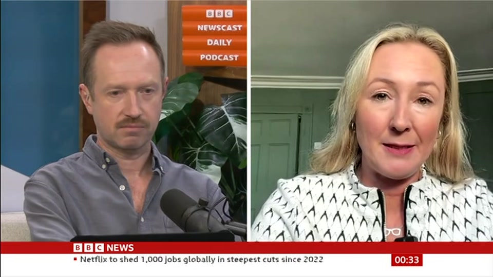 Still from BBC News at 3:00