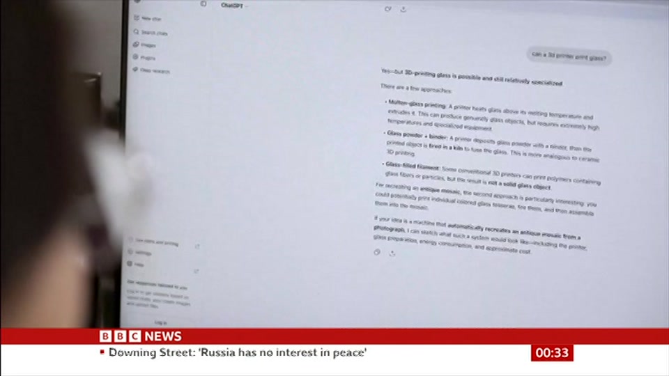 Still from BBC News at 3:30