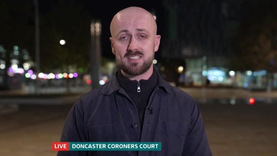 Broadcast still at 32m 30s. ITV, ITV Evening News, 15 October 2026.