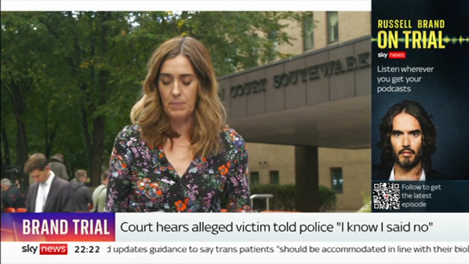 Still from Sky News at 22:00