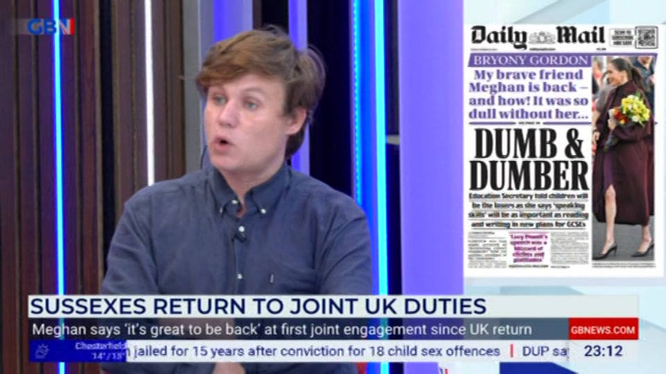 Still from GB News at 12:00