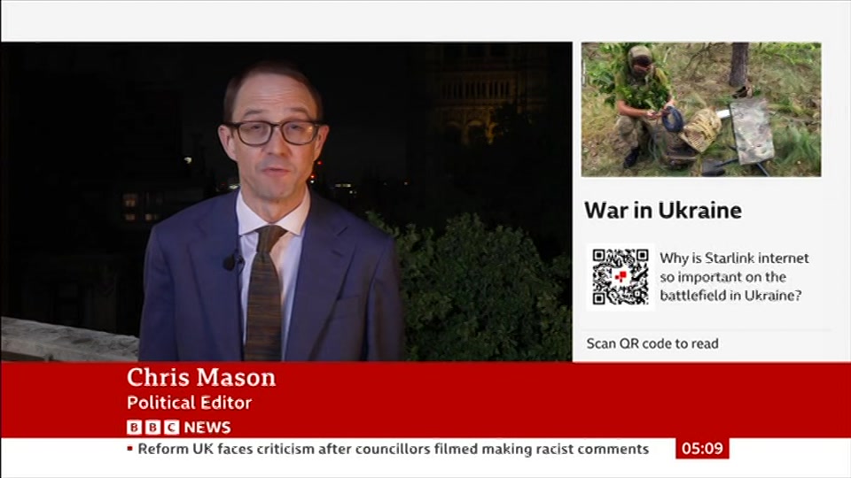 Still from BBC News at 9:30