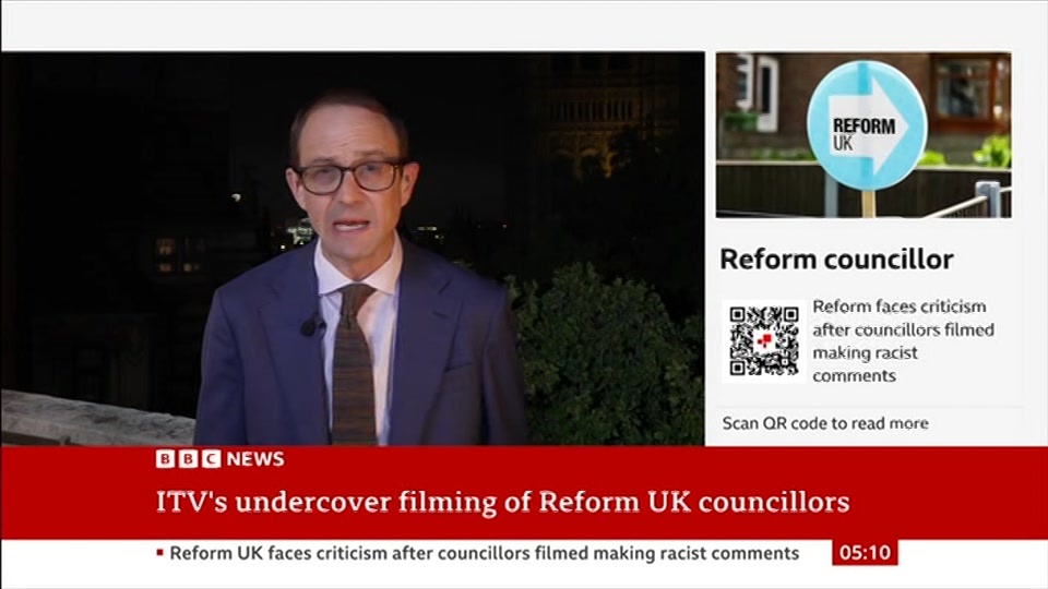 Still from BBC News at 10:00