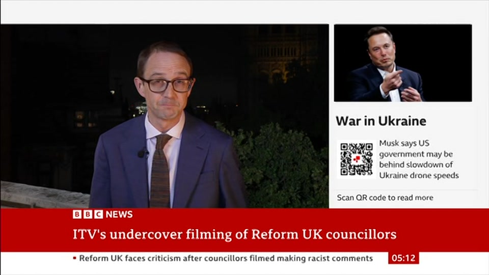 Still from BBC News at 12:00