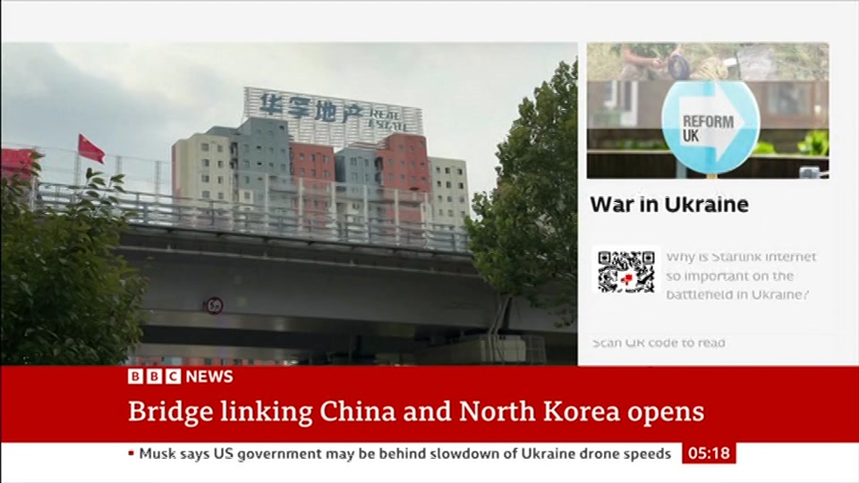 Broadcast still at 18m 30s. BBC News, 15 October 2026.