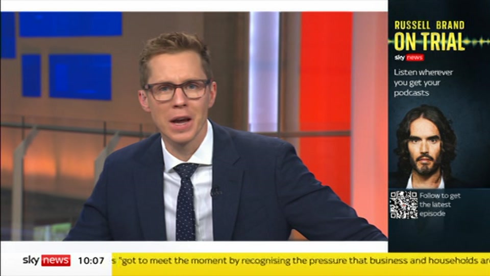 Broadcast still at 7m. Sky News, Sky News Today with Gareth Barlow, 15 October 2026.