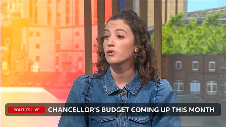 Broadcast still at 9m. BBC Two, Politics Live, 15 October 2026.