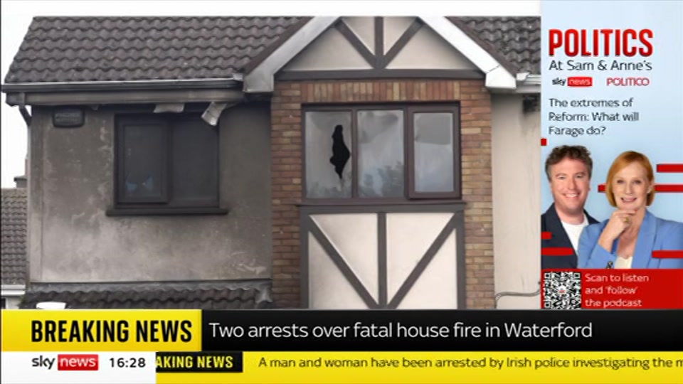 Broadcast still at 28m. Sky News, Sky News Today with Jayne Secker, 15 October 2026.