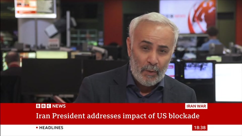 Broadcast still at 8m 30s. BBC News, The World Today with Maryam..., 15 October 2026.