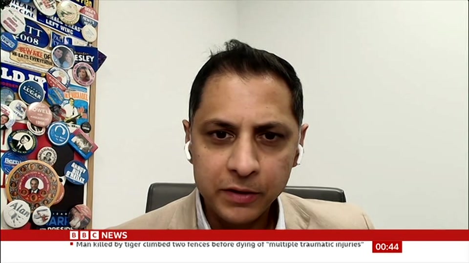Still from BBC News at 14:00
