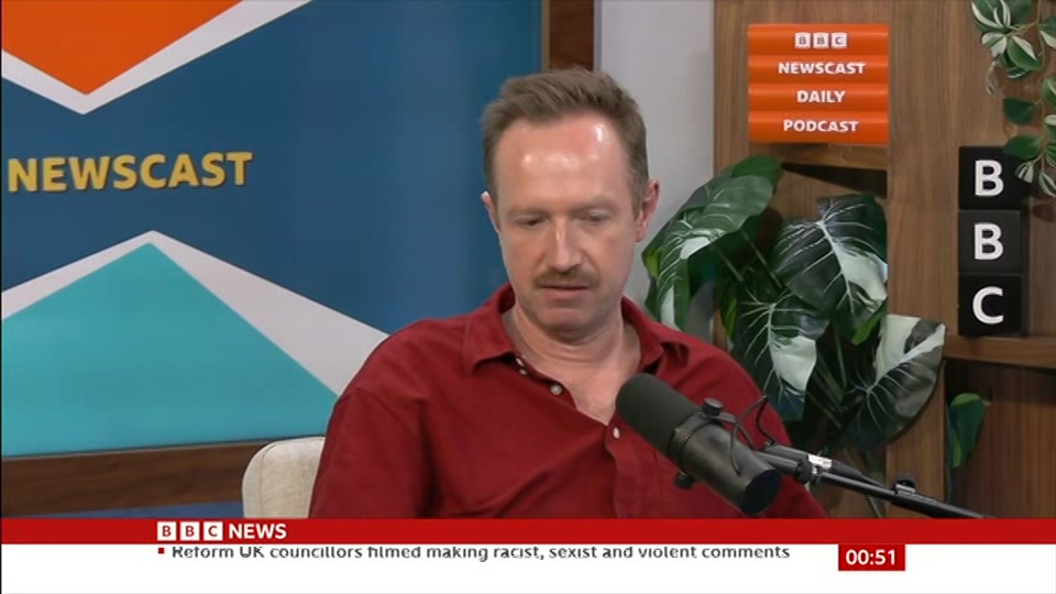 Still from BBC News at 21:00