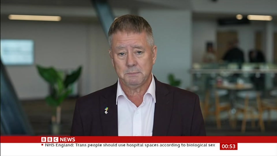 Still from BBC News at 23:00