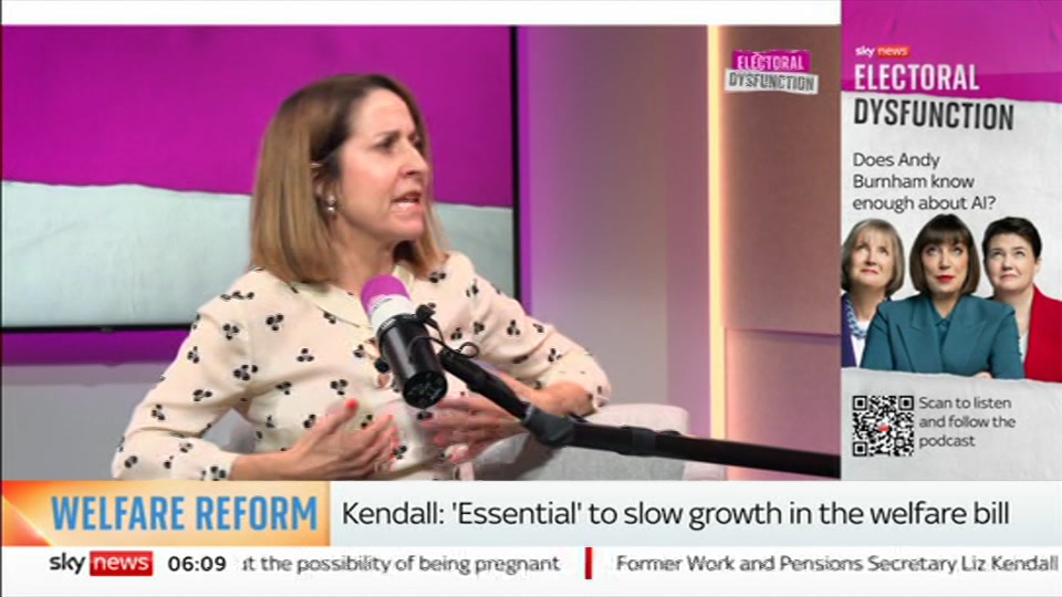 Broadcast still at 9m 30s. Sky News, Mornings with Jones and Melbourne, 16 October 2026.