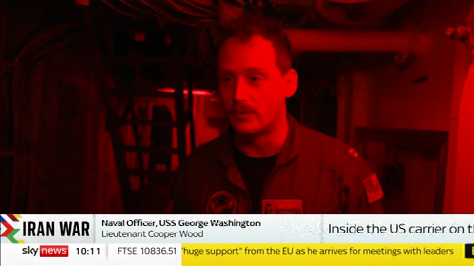 Broadcast still at 11m. Sky News, Sky News Today with Sam Washington, 16 October 2026.
