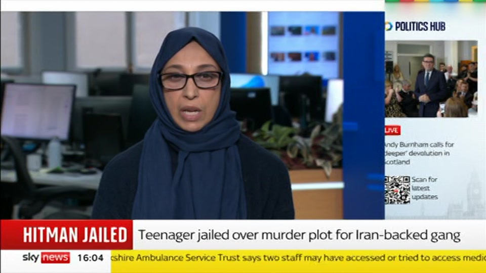 Broadcast still at 4m. Sky News, Sky News Today, 16 October 2026.