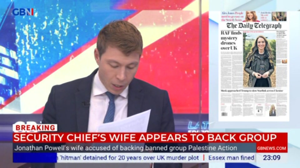 Still from GB News at 9:00