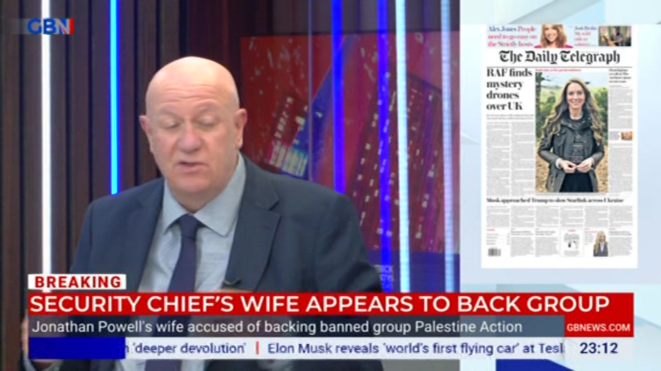 Still from GB News at 12:00
