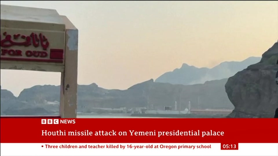 Still from BBC News at 13:30