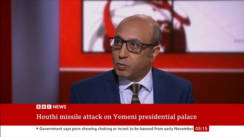 Broadcast still at 15m. BBC News, 16 October 2026.