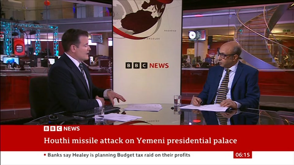 Broadcast still at 15m. BBC News, 16 October 2026.