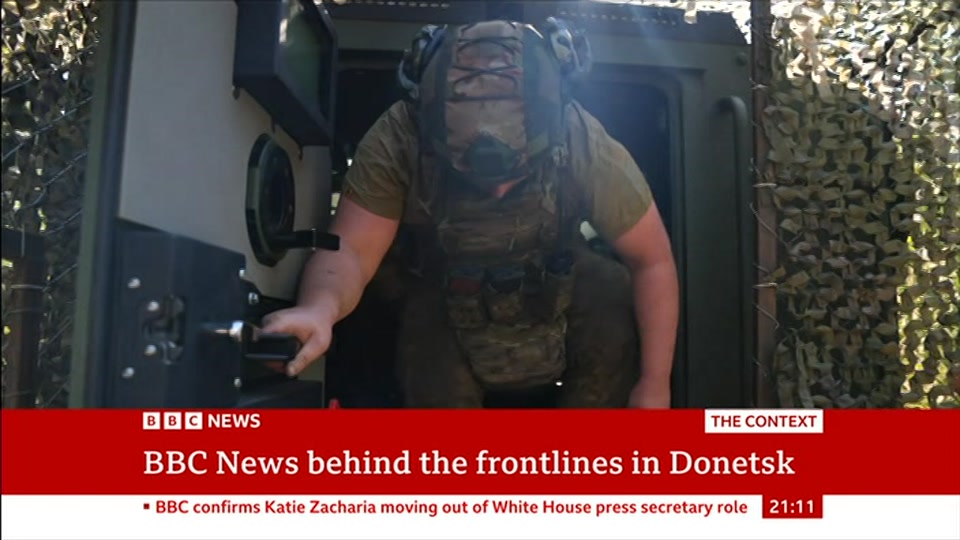 Broadcast still at 11m 30s. BBC News, The Context, 16 October 2026.