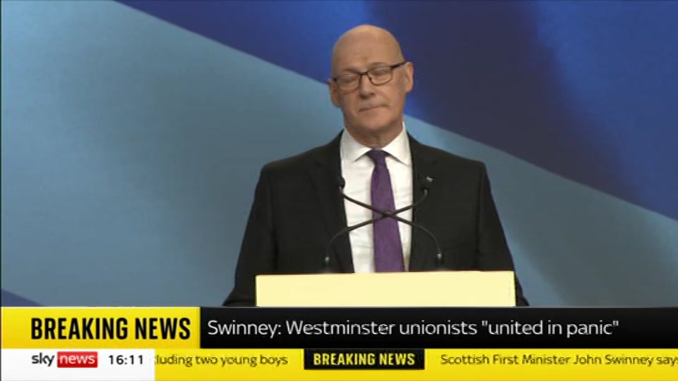 Still from Sky News at 11:00