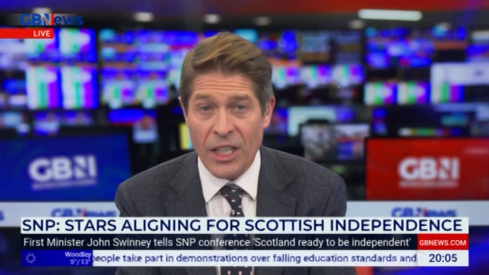 Still from GB News at 5:00