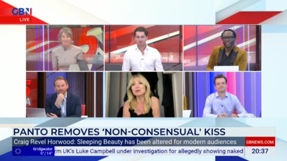 Broadcast still at 37m. GB News, The Saturday Five Extra, 17 October 2026.
