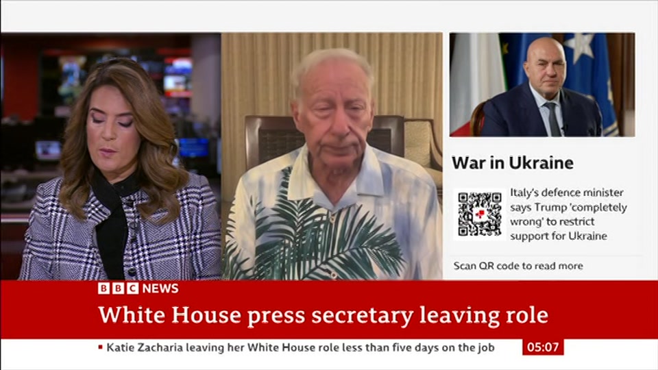 Still from BBC News at 7:00