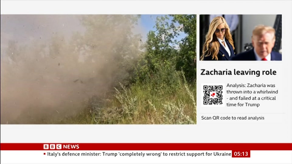 Still from BBC News at 13:00