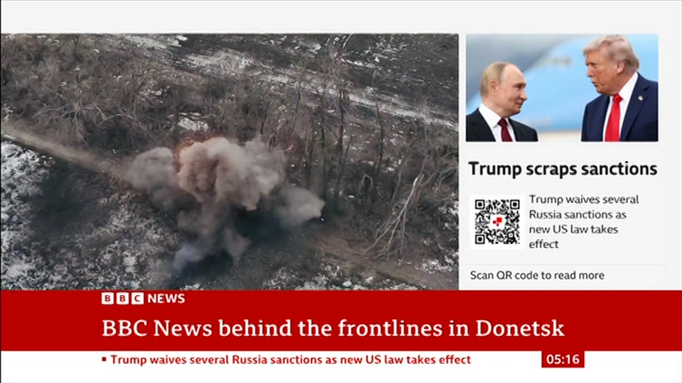 Broadcast still at 16m 30s. BBC News, 17 October 2026.