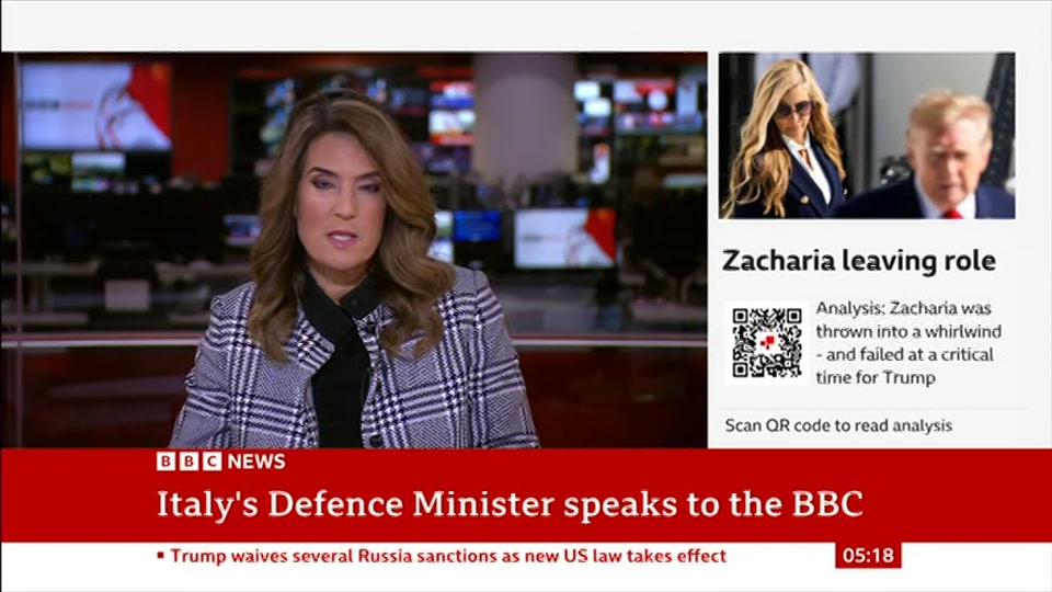 Still from BBC News at 18:00