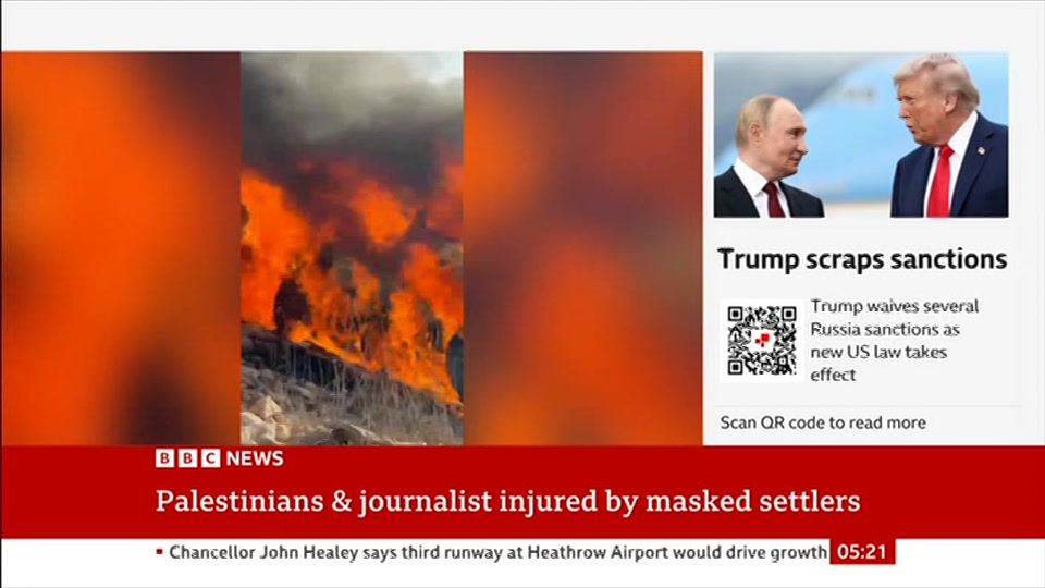 Still from BBC News at 21:30