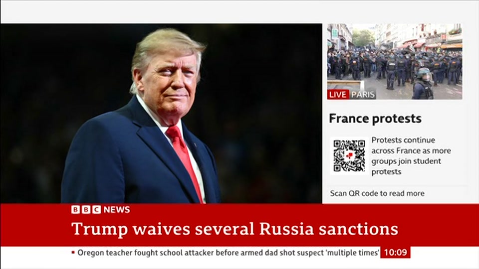 Still from BBC News at 9:30
