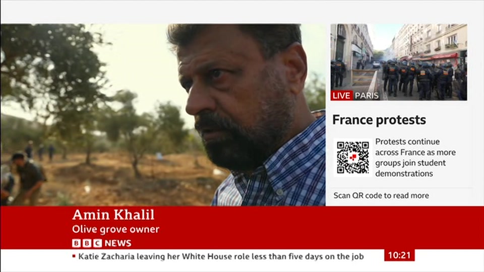 Broadcast still at 21m. BBC News, 17 October 2026.