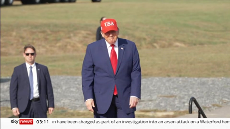 Broadcast still at 11m. Sky News, 18 October 2026.