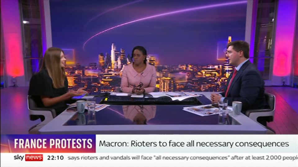 Broadcast still at 10m. Sky News, The Wrap With Gillian Joseph, 18 October 2026.