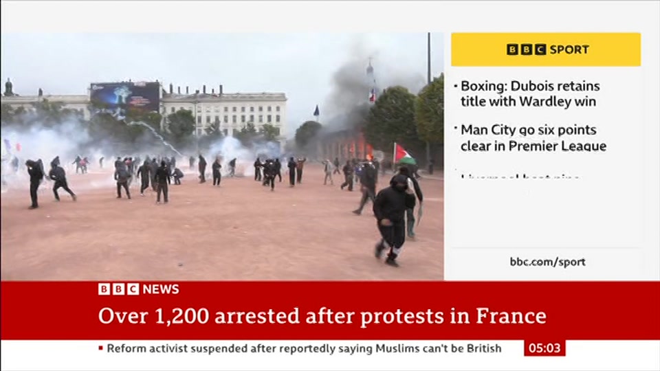 Still from BBC News at 3:00