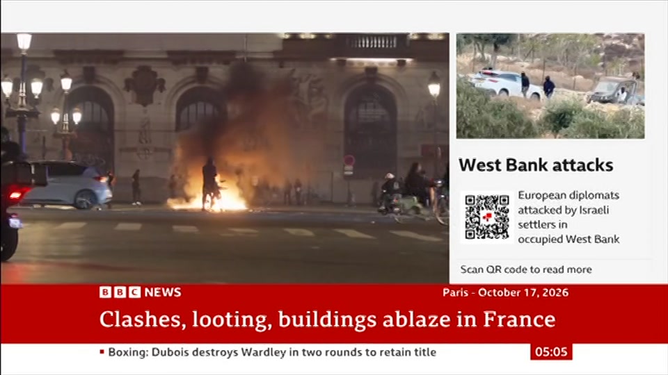 Broadcast still at 5m. BBC News, 18 October 2026.