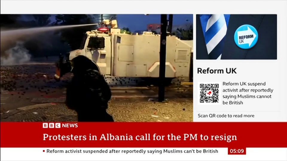 Still from BBC News at 9:30