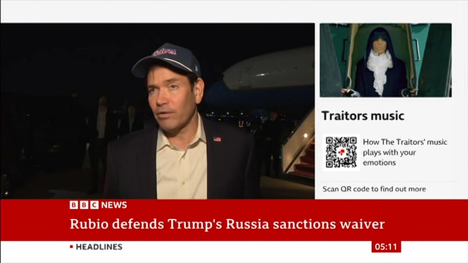 Broadcast still at 11m. BBC News, 18 October 2026.