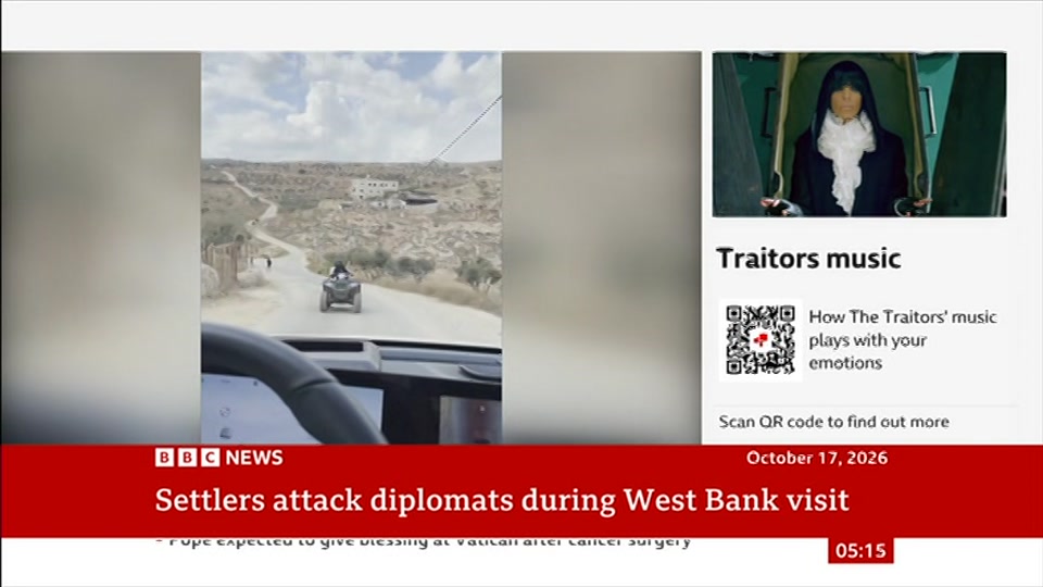 Broadcast still at 15m. BBC News, 18 October 2026.