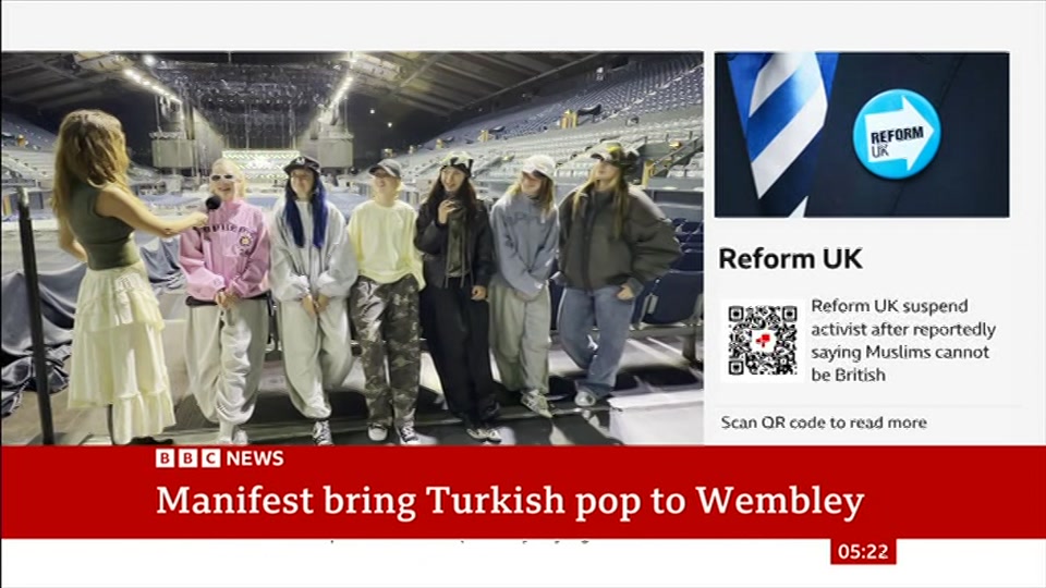 Broadcast still at 22m. BBC News, 18 October 2026.