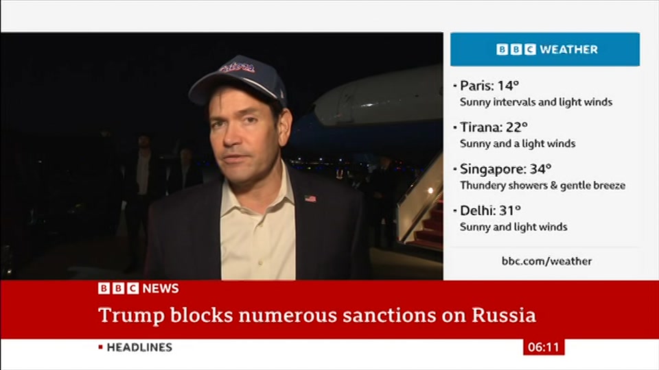 Broadcast still at 11m. BBC News, 18 October 2026.