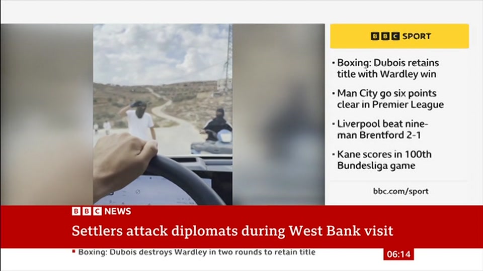 Broadcast still at 14m 30s. BBC News, 18 October 2026.