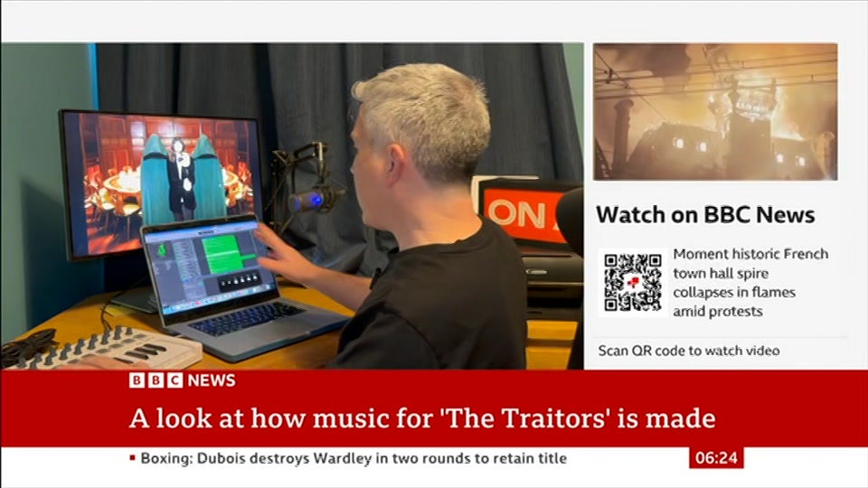 Broadcast still at 24m 30s. BBC News, 18 October 2026.