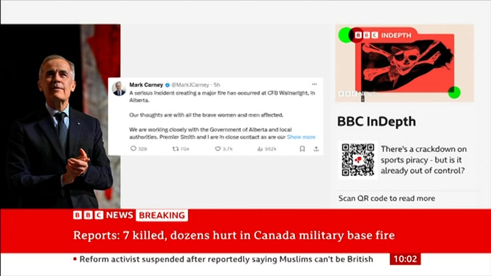Still from BBC News at 2:00