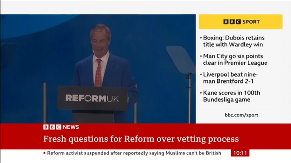 Still from BBC News at 11:30